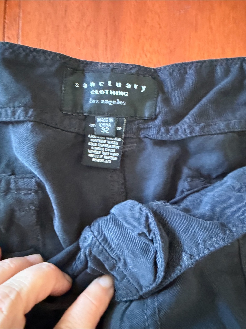 Sanctuary 100% Tencel Cargo Pants T-1 - Picture 2 of 7